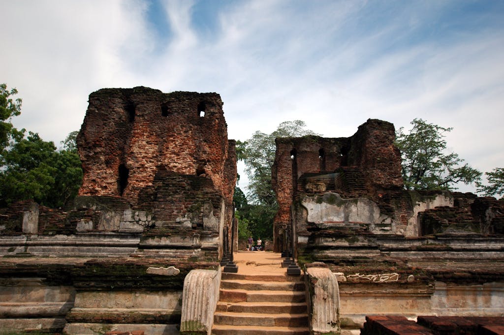 Explore the historic ruins of an ancient city in Polonnaruwa, Central Province, Sri Lanka.